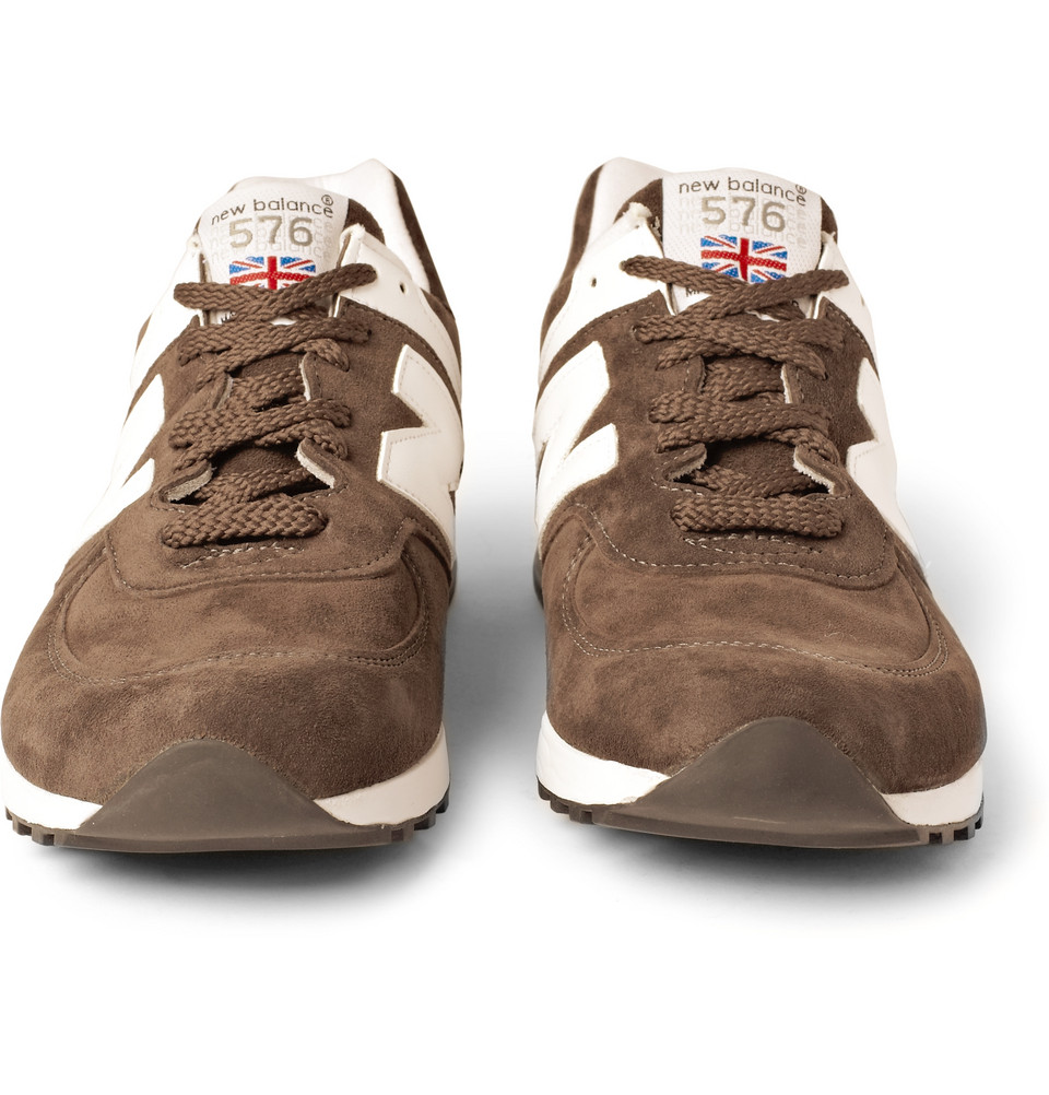 New Balance 576 Suede Running Sneakers in Brown for Men Lyst New Balance 576 Suede Running Sneakers in Brown for Men Lyst