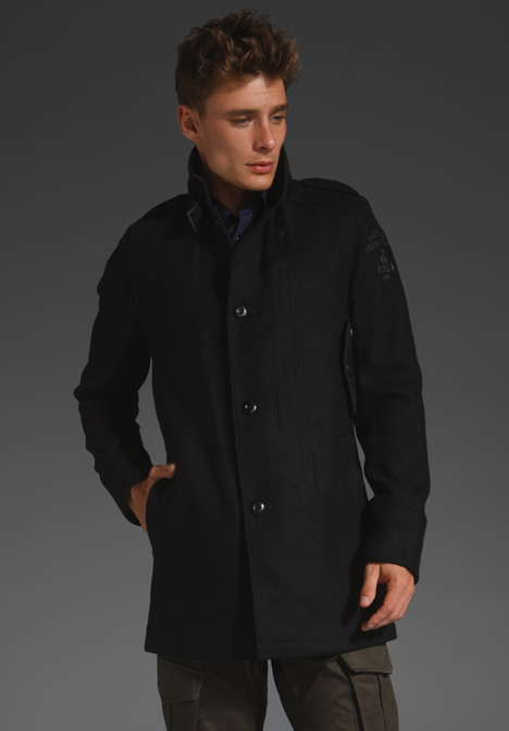 G-star Raw Decoy Wool Garber Trench in Black for Men | Lyst