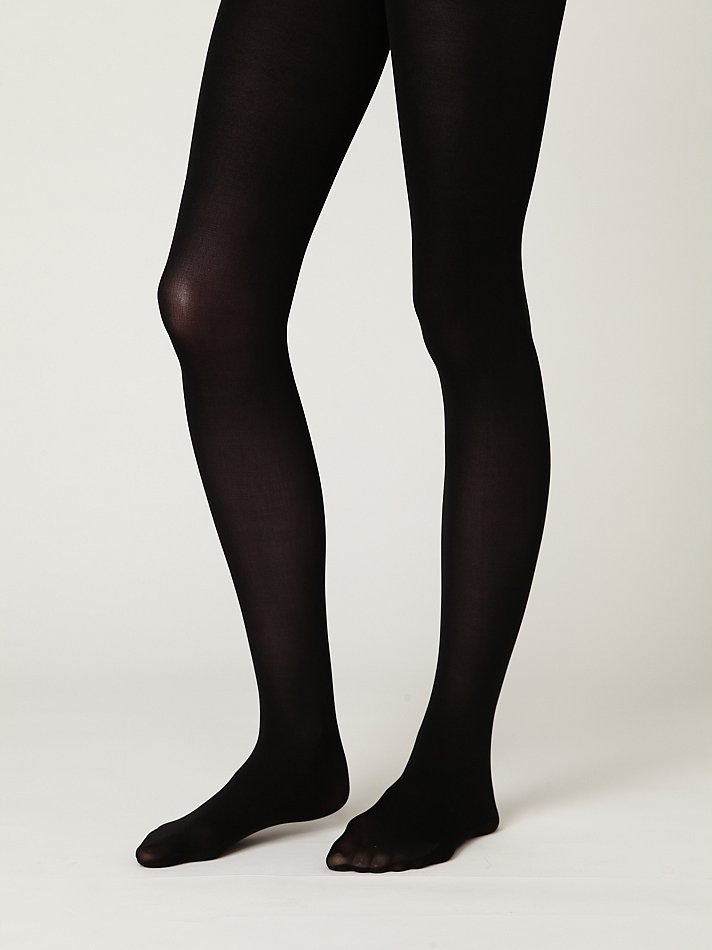 Lyst - Free People Opaque Tights in Black