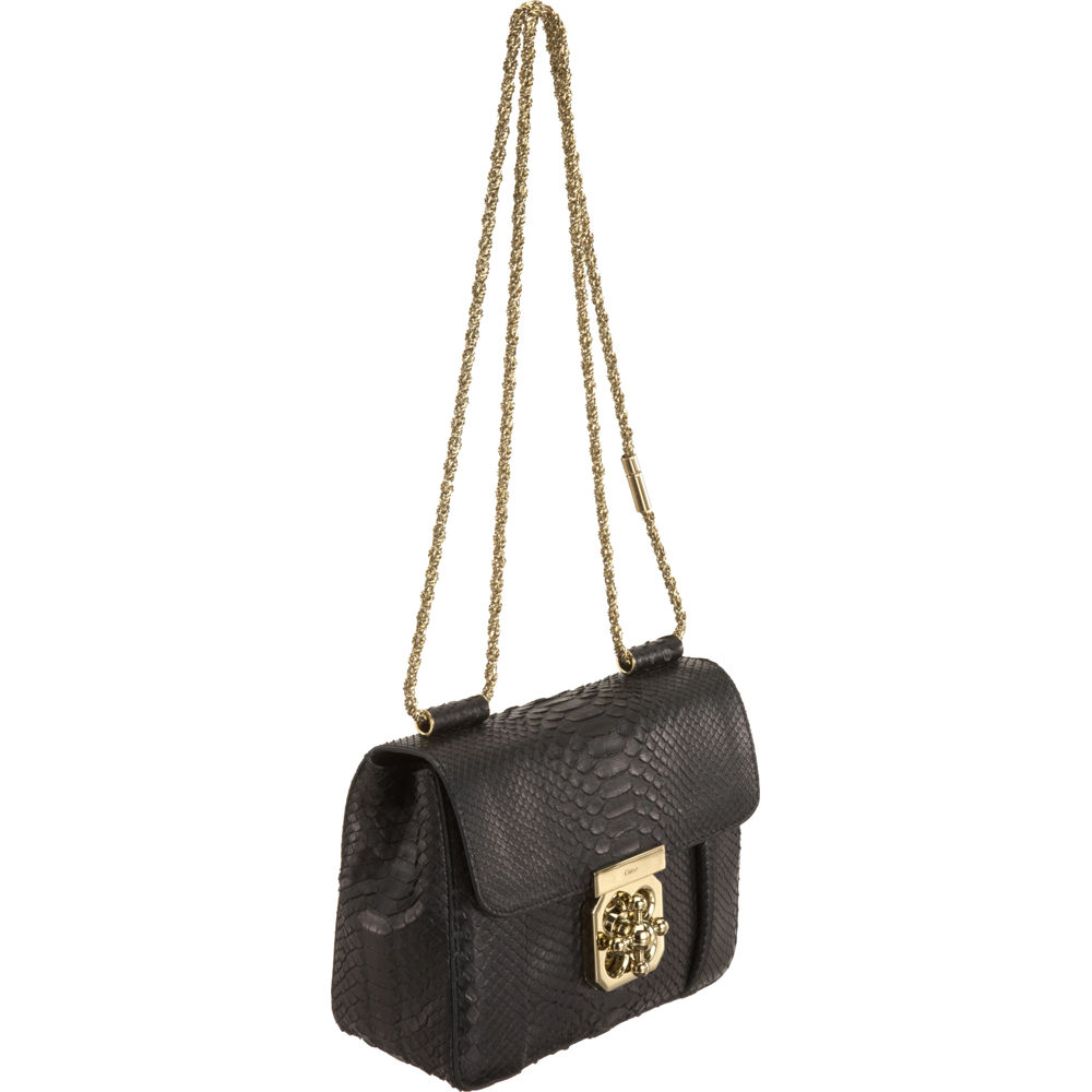 Chlo Python Elsie Bag in Black | Lyst  