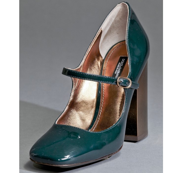 green dolce and gabbana heels