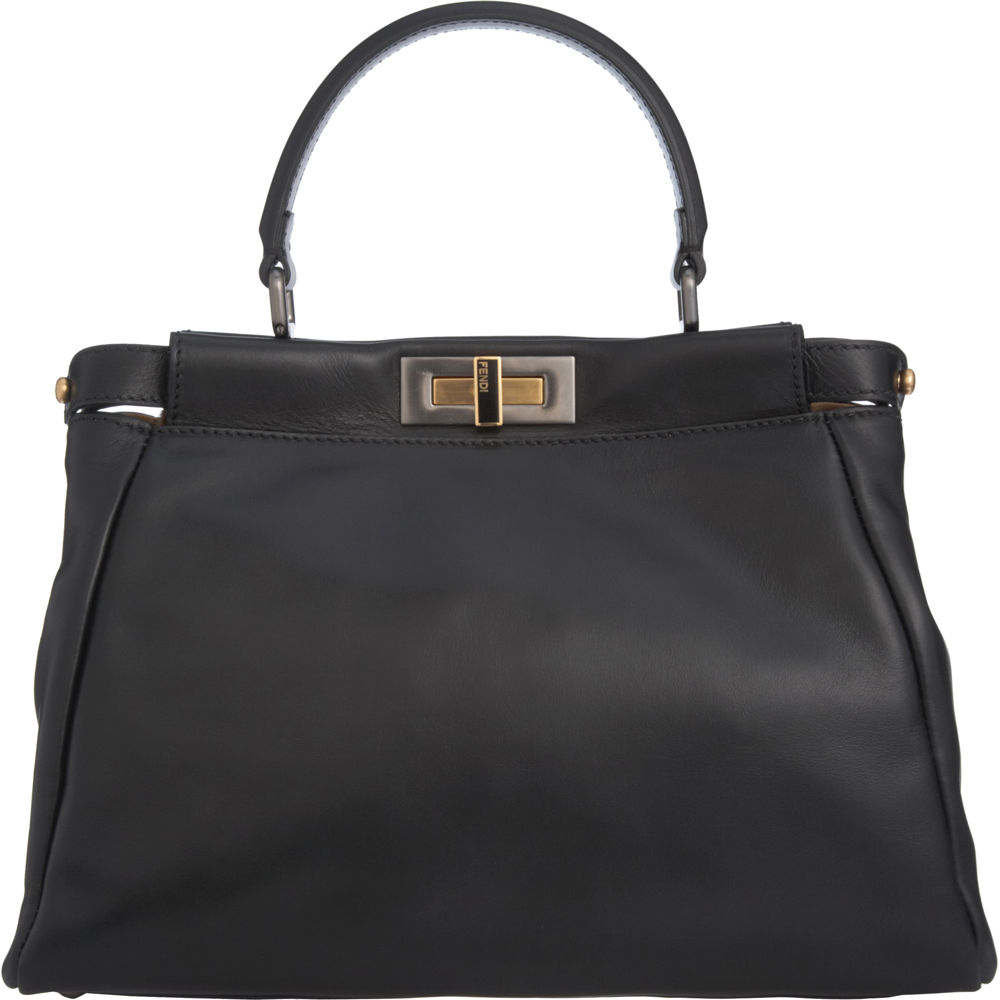 Fendi Peekaboo Small Bag in Black | Lyst
