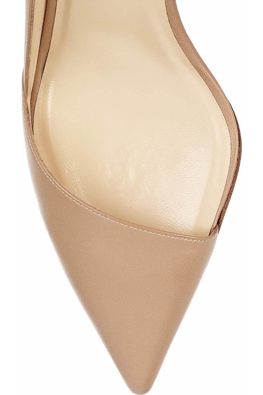 Christian louboutin Newton 70 Cutout Leather Pumps in Beige | Lyst  
