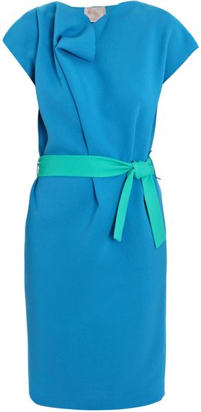 Roksanda Lovina Aqua Double-crepe Dress in Blue | Lyst