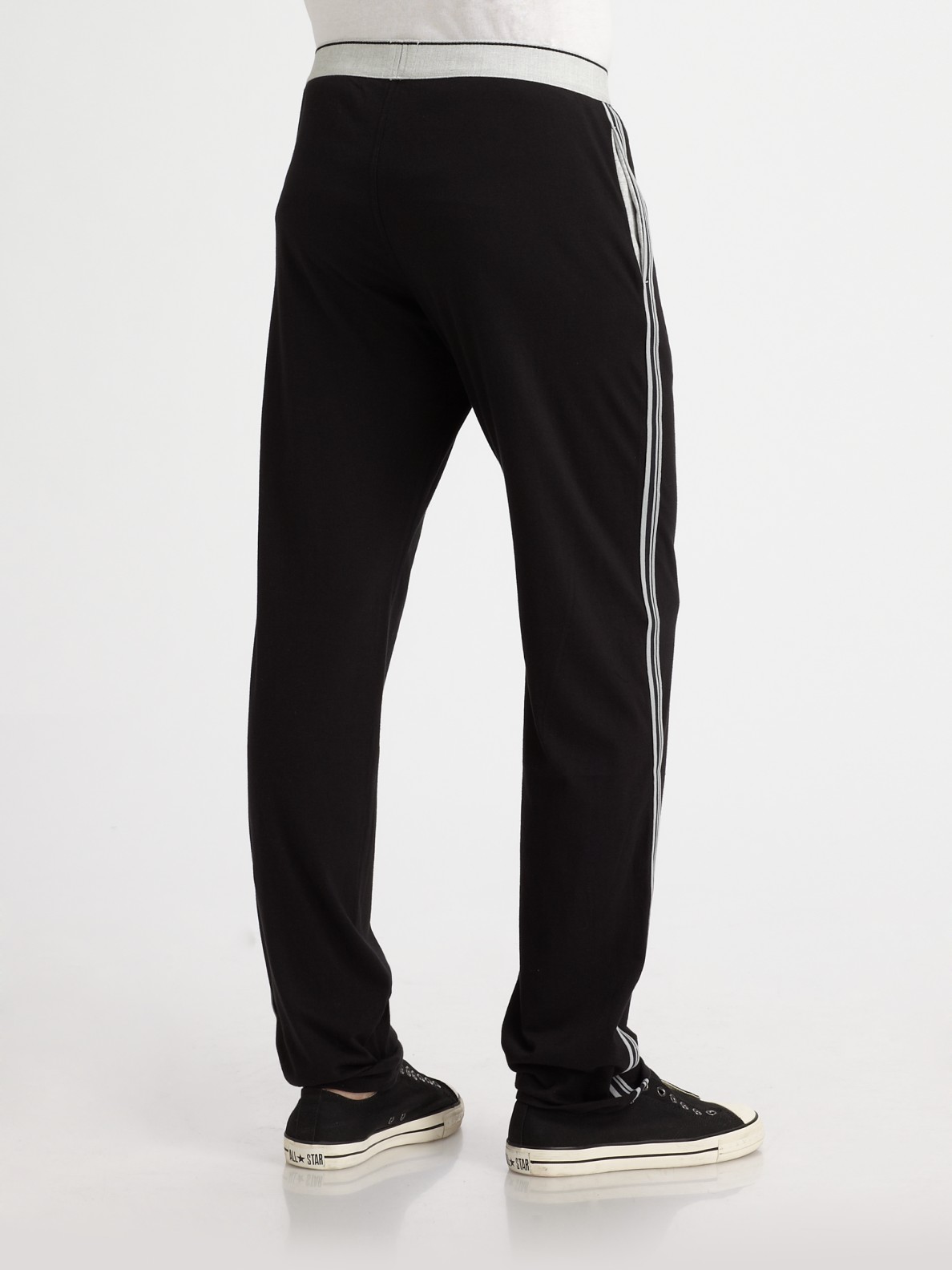 Lyst - Diesel Long Pants with Elastic Waist in Black for Men