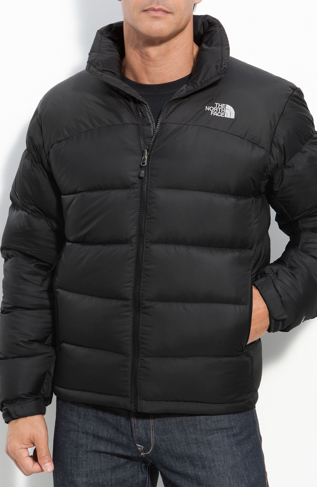 north face puffer jacket mens black