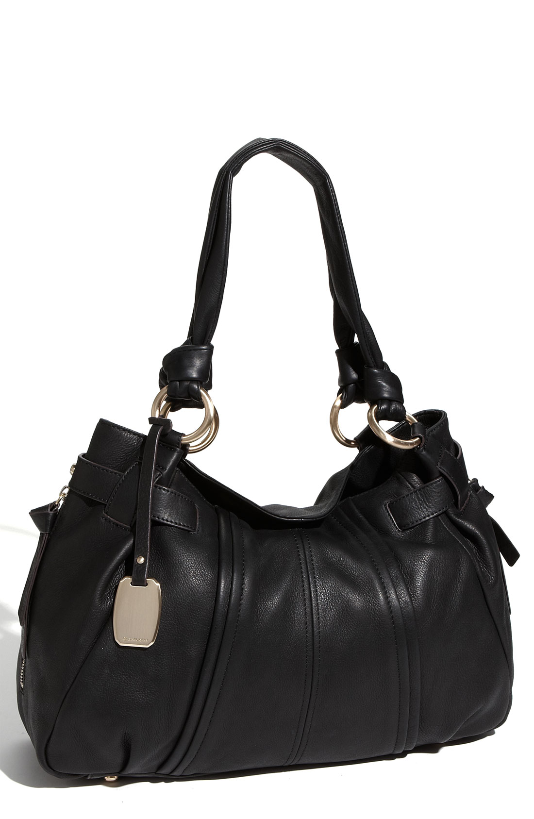 B. Makowsky Bianca Leather Tote in Black | Lyst