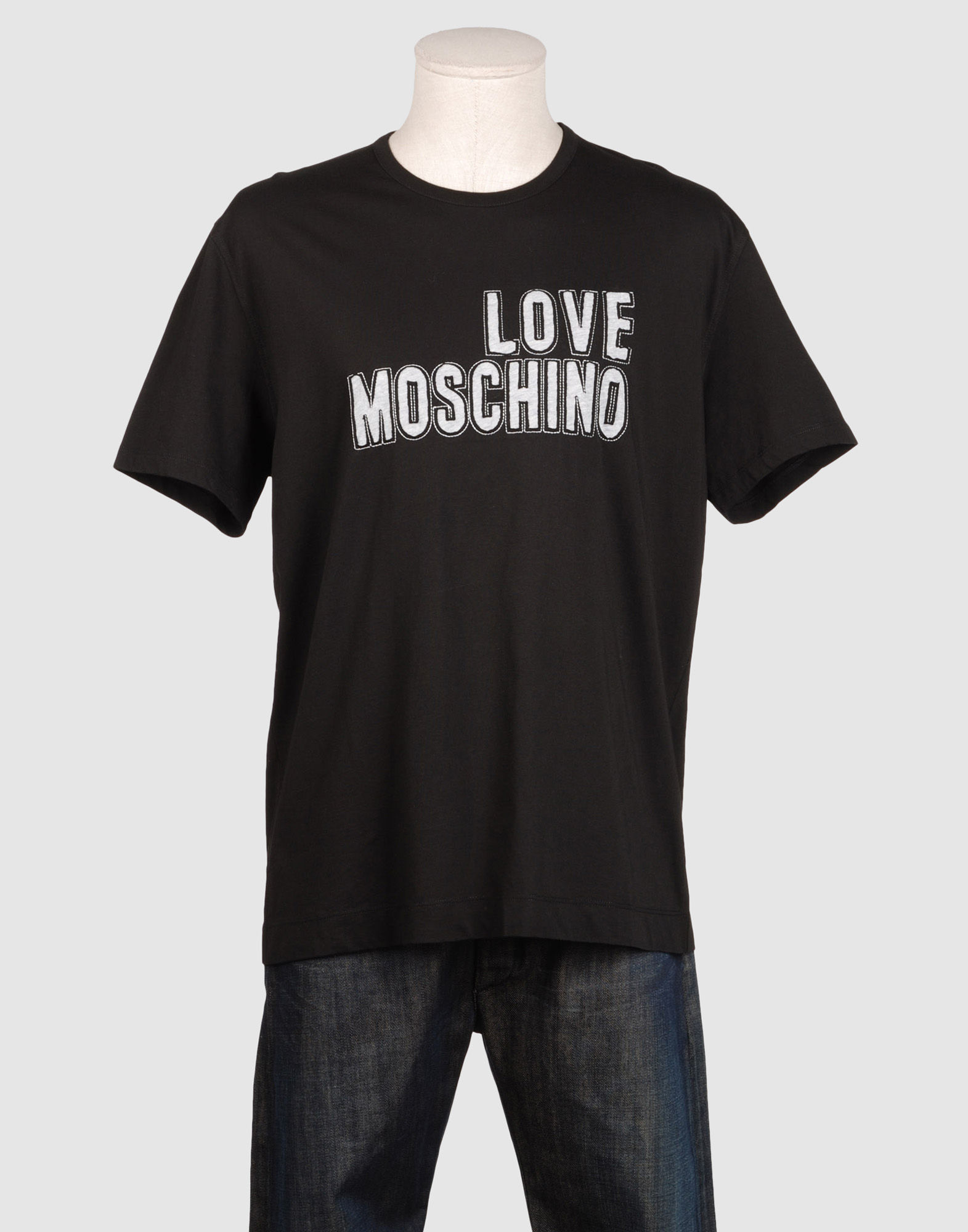 Love Moschino Short Sleeve T Shirts in Black for Men | Lyst