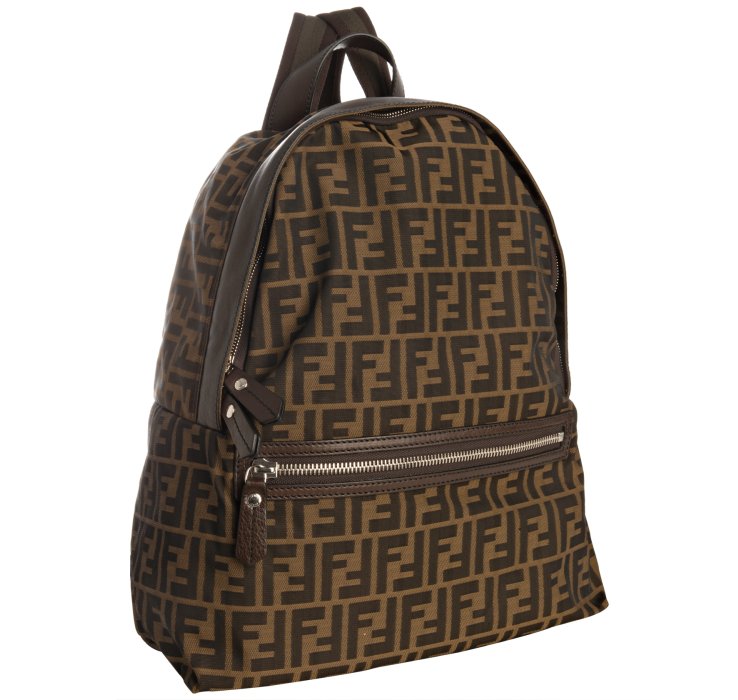 Lyst - Fendi Tobacco and Chocolate Zucca Nylon Backpack in Brown for Men