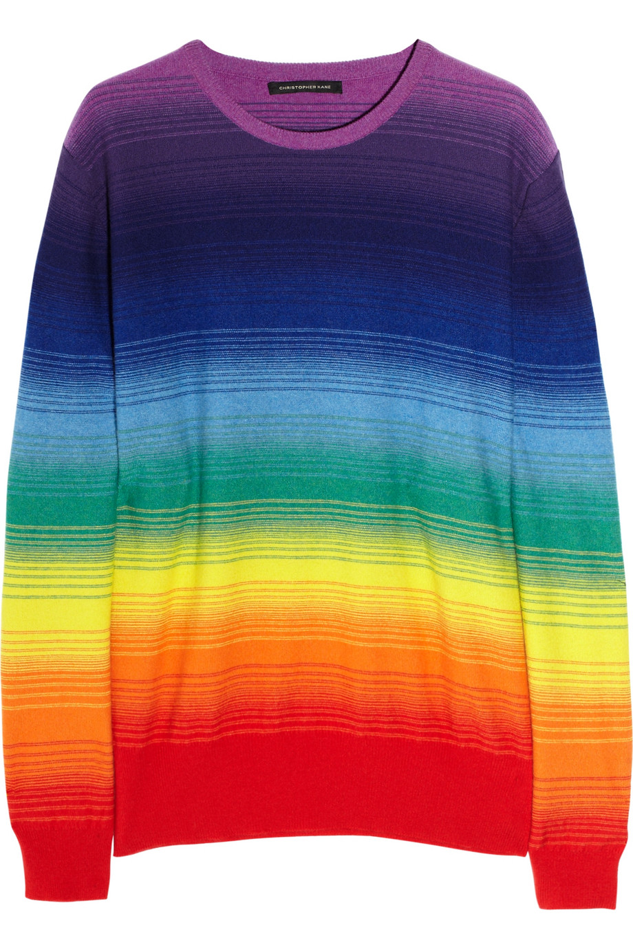Christopher kane Rainbow Cashmere Sweater | Lyst