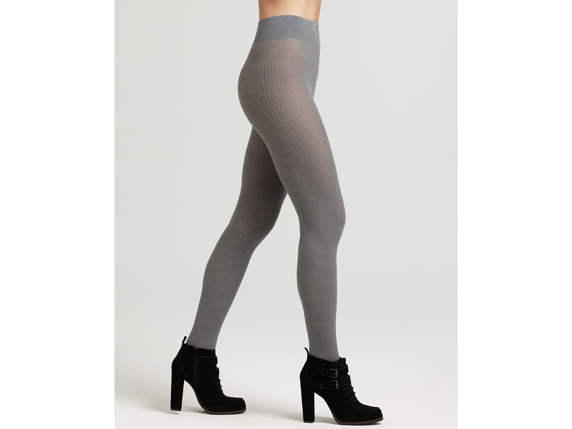 Merino Wool Ribbed Tights