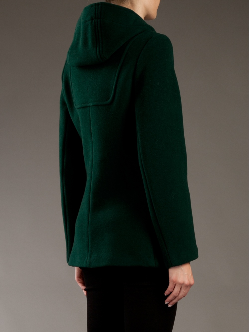 Gloverall Duffle Coat in Green Lyst