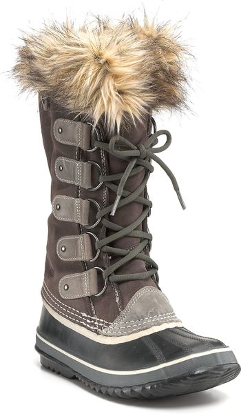 Sorel Joan Of Arctic Laceup Boots in Brown (brown black rubber) | Lyst