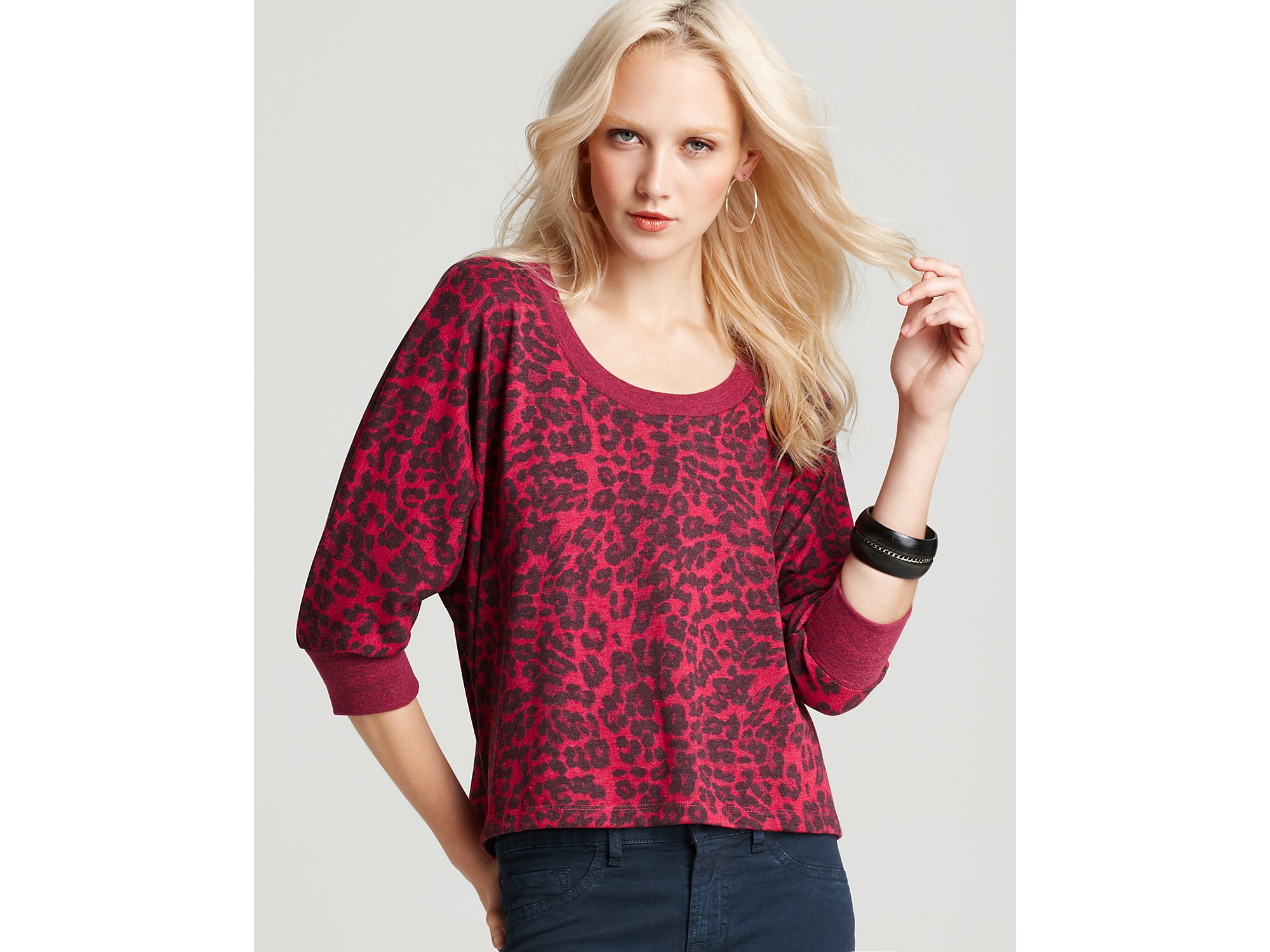 splendid leopard sweater