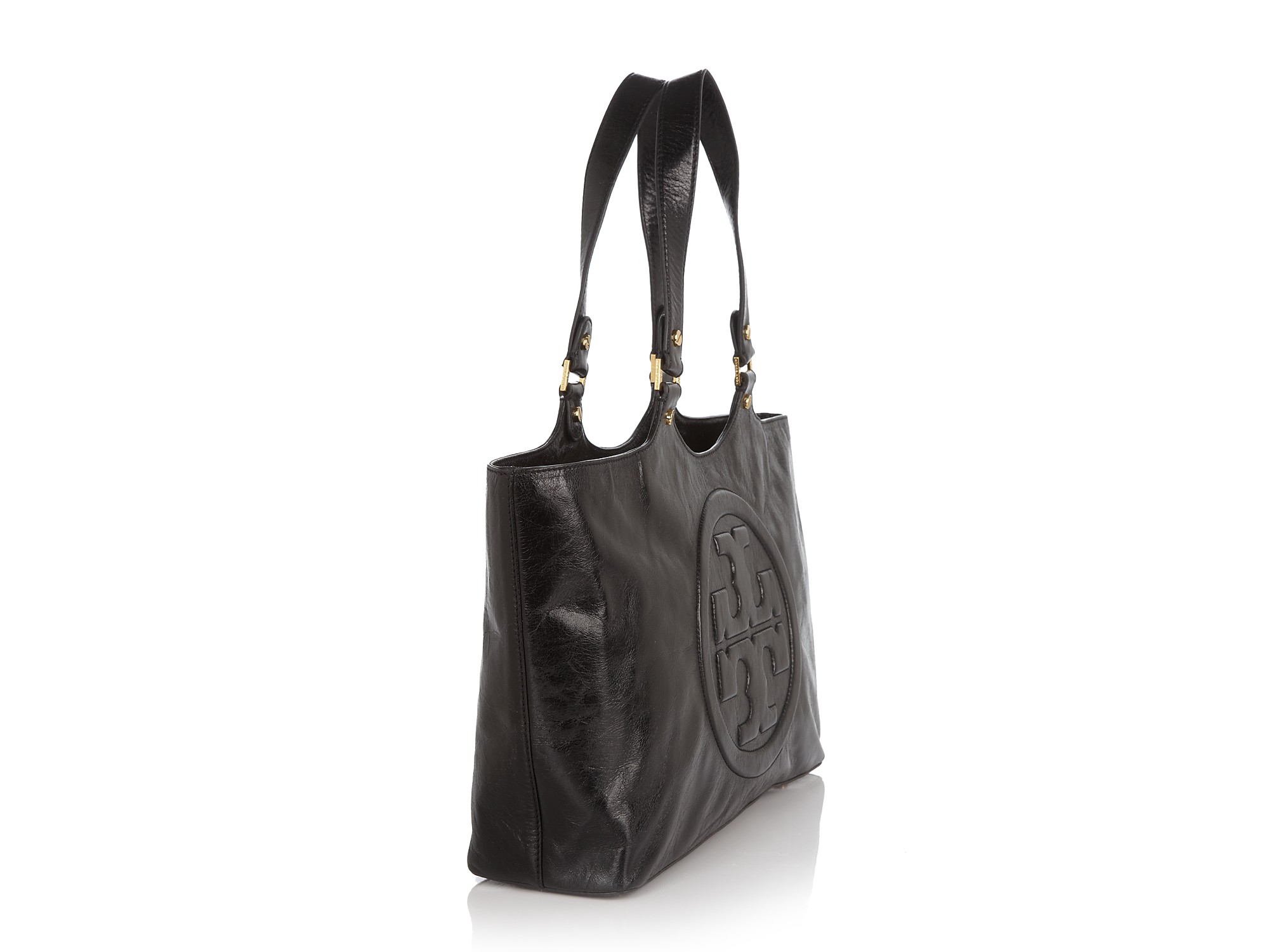 tory burch bombe leather tote