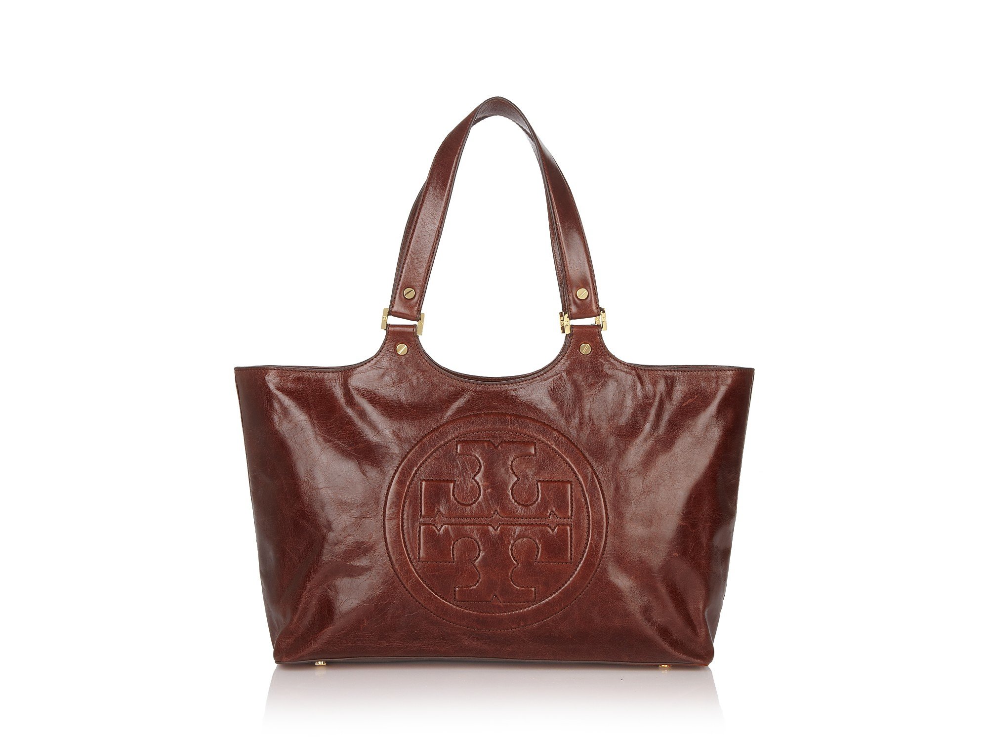 tory burch tan leather tote