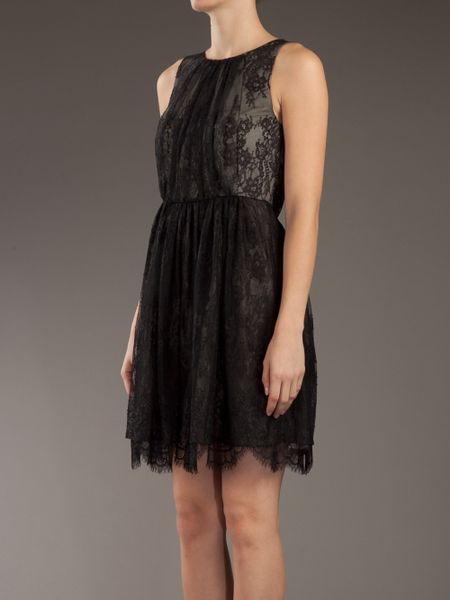 Tibi Lace Dress in Black | Lyst