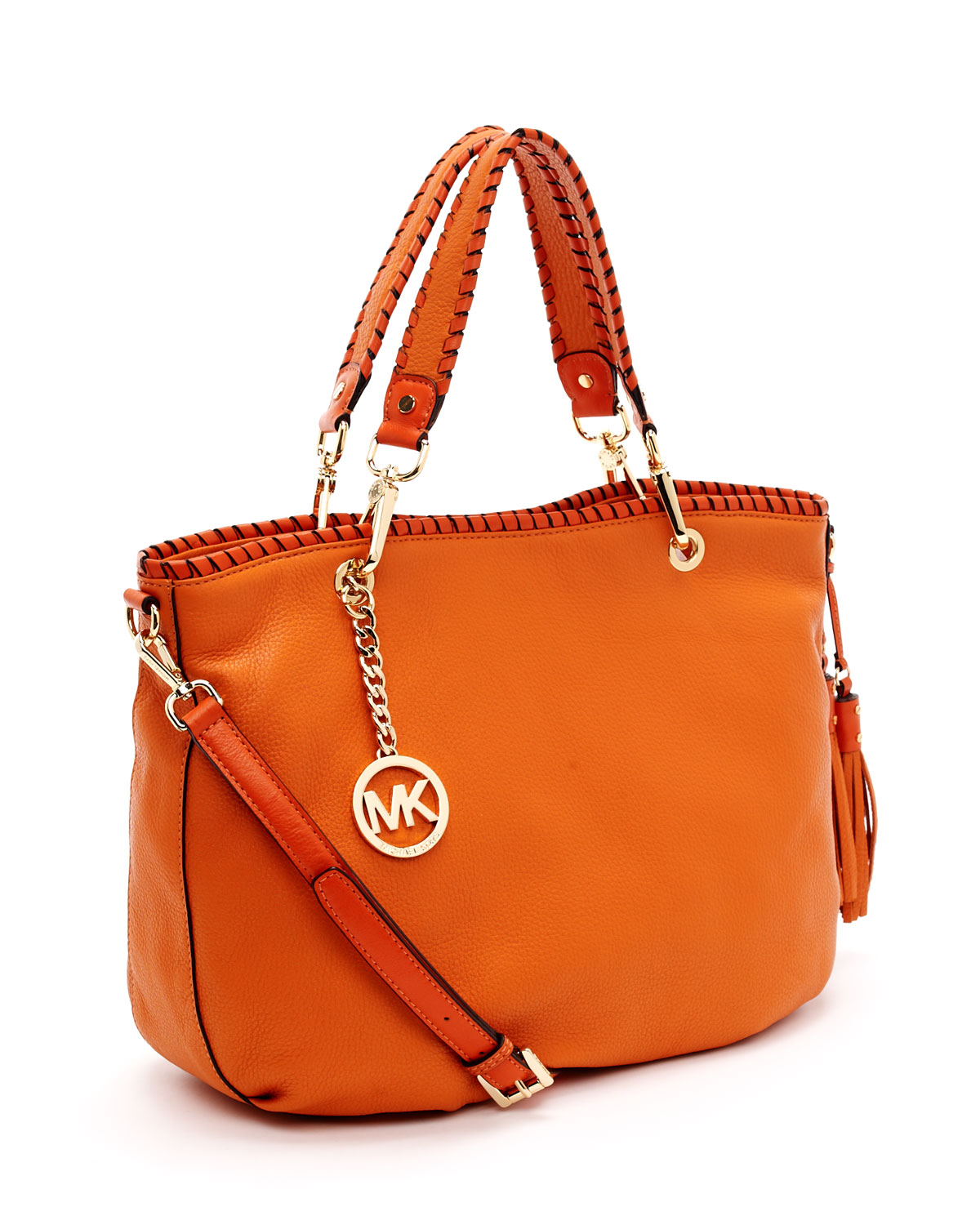 michael kors tangerine tote