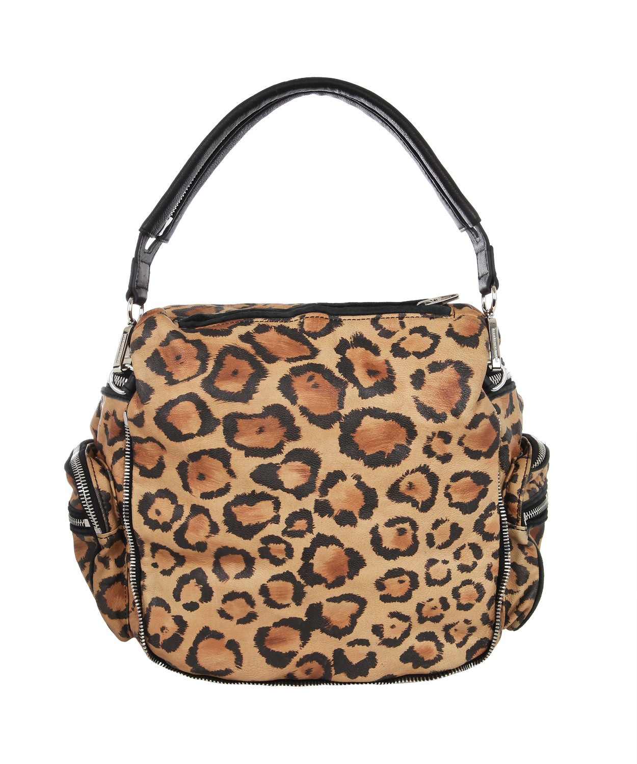 Alexander wang Jane Leopard-print Leather Shoulder Bag | Lyst