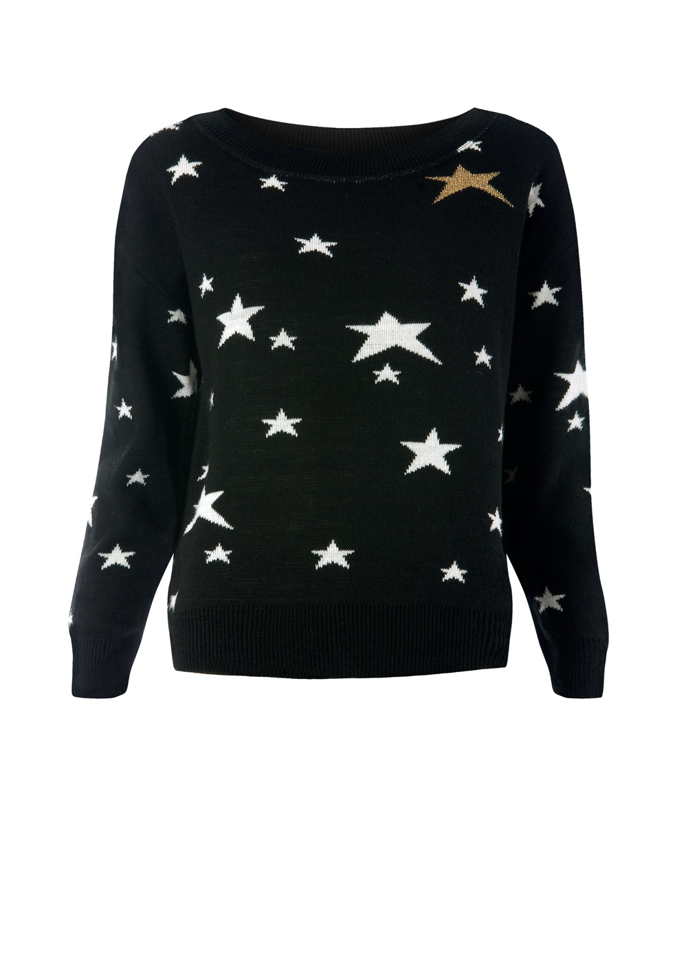 Mango Stars Sweater in Black Lyst