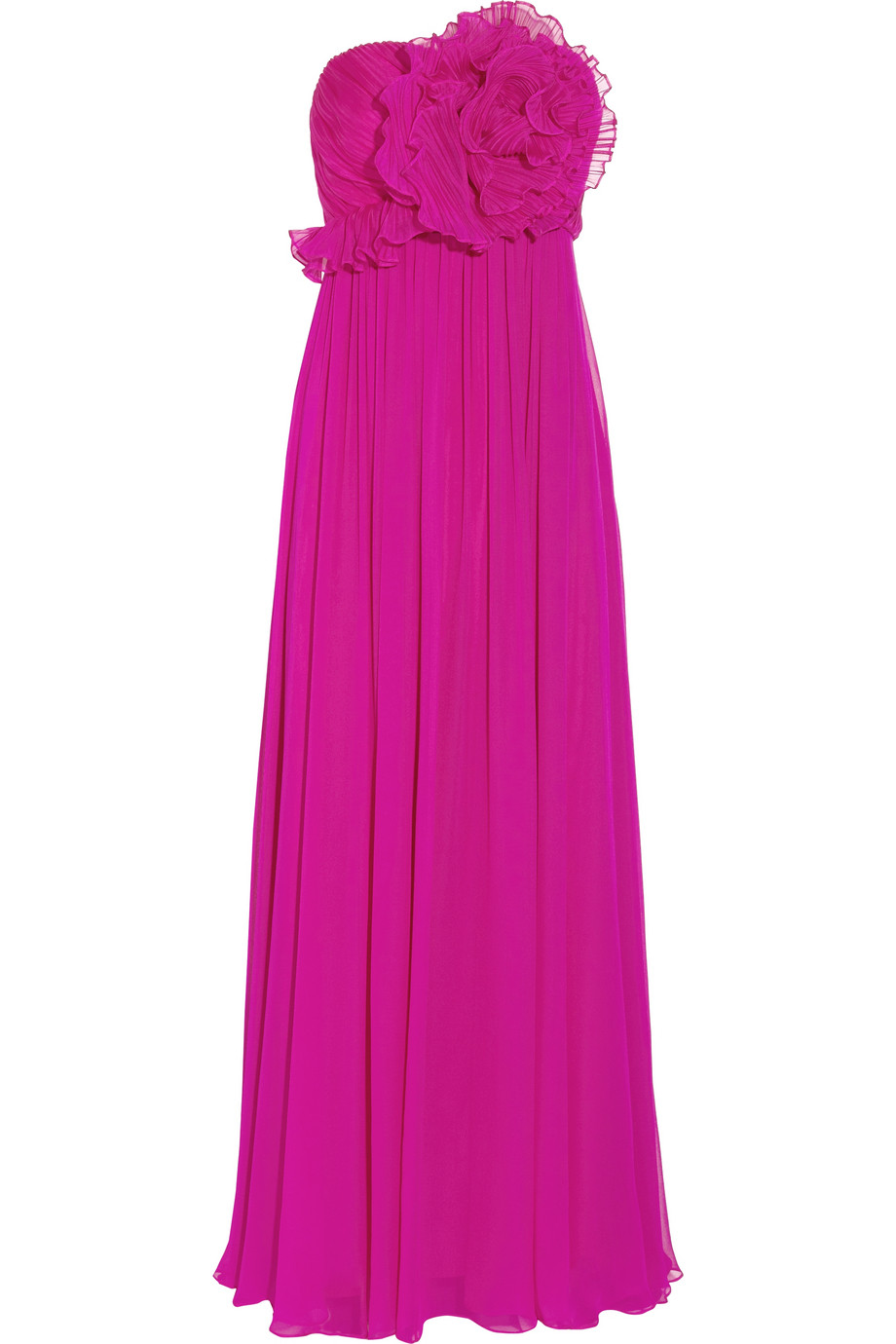 Notte by Marchesa | Purple Embellished Silk-chiffon Gown | Lyst