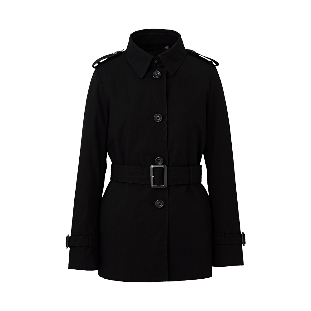 Uniqlo Women Middle Length Trench Coat with Body Warm Liner in Black | Lyst