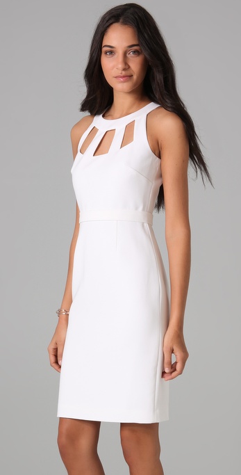 Elie tahari Lucy Dress in White | Lyst