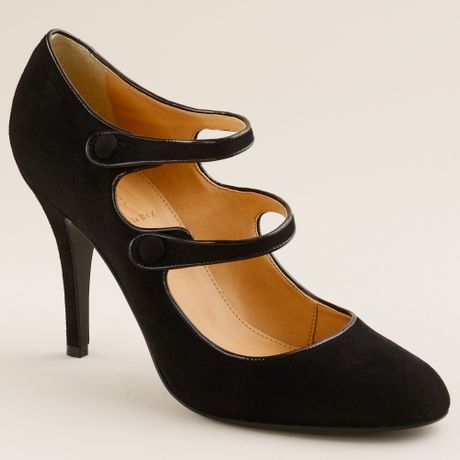 J.crew Mona Mary Janes in Black | Lyst