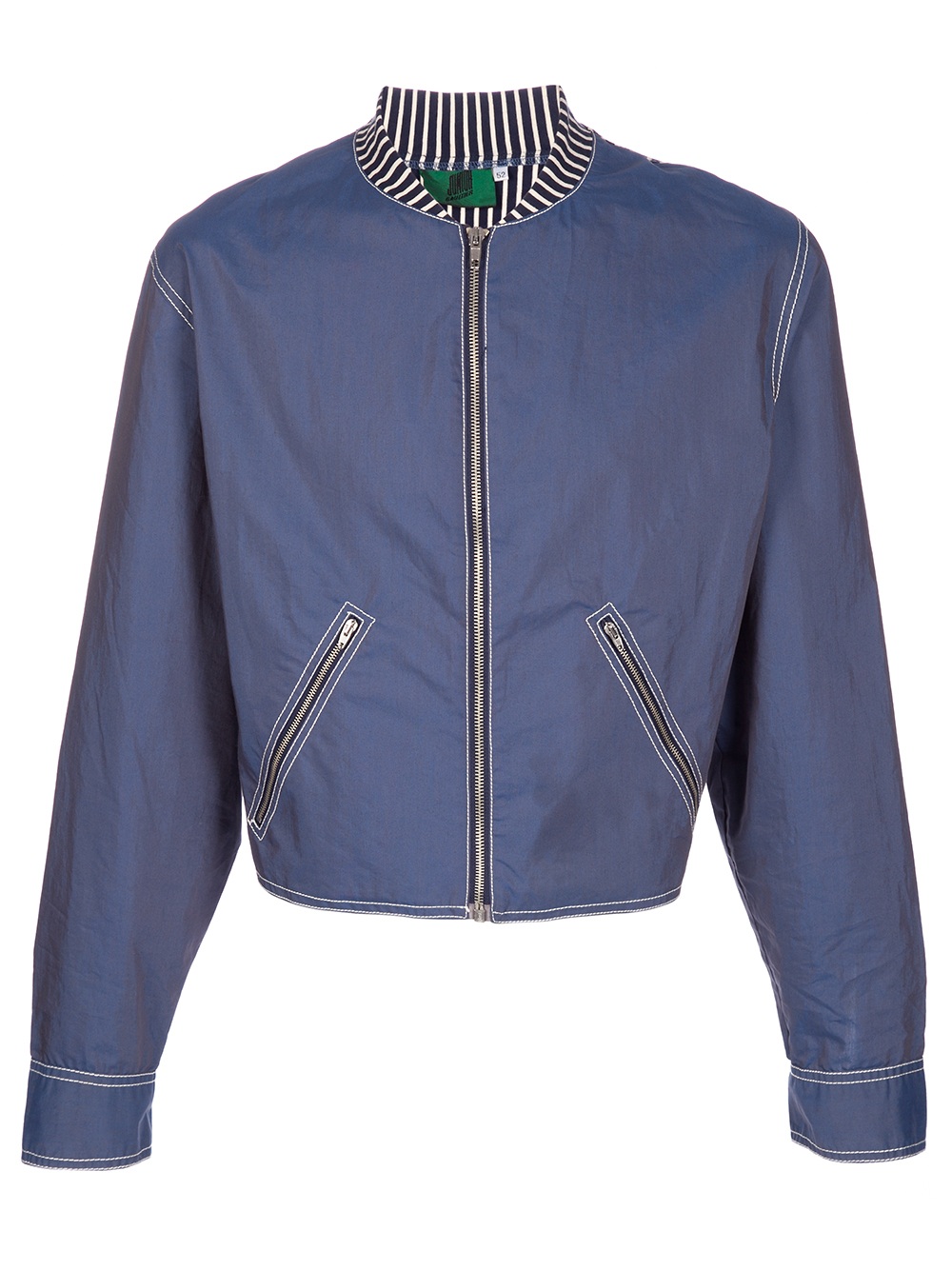 Jean Paul Gaultier Cropped Jacket in Blue for Men | Lyst