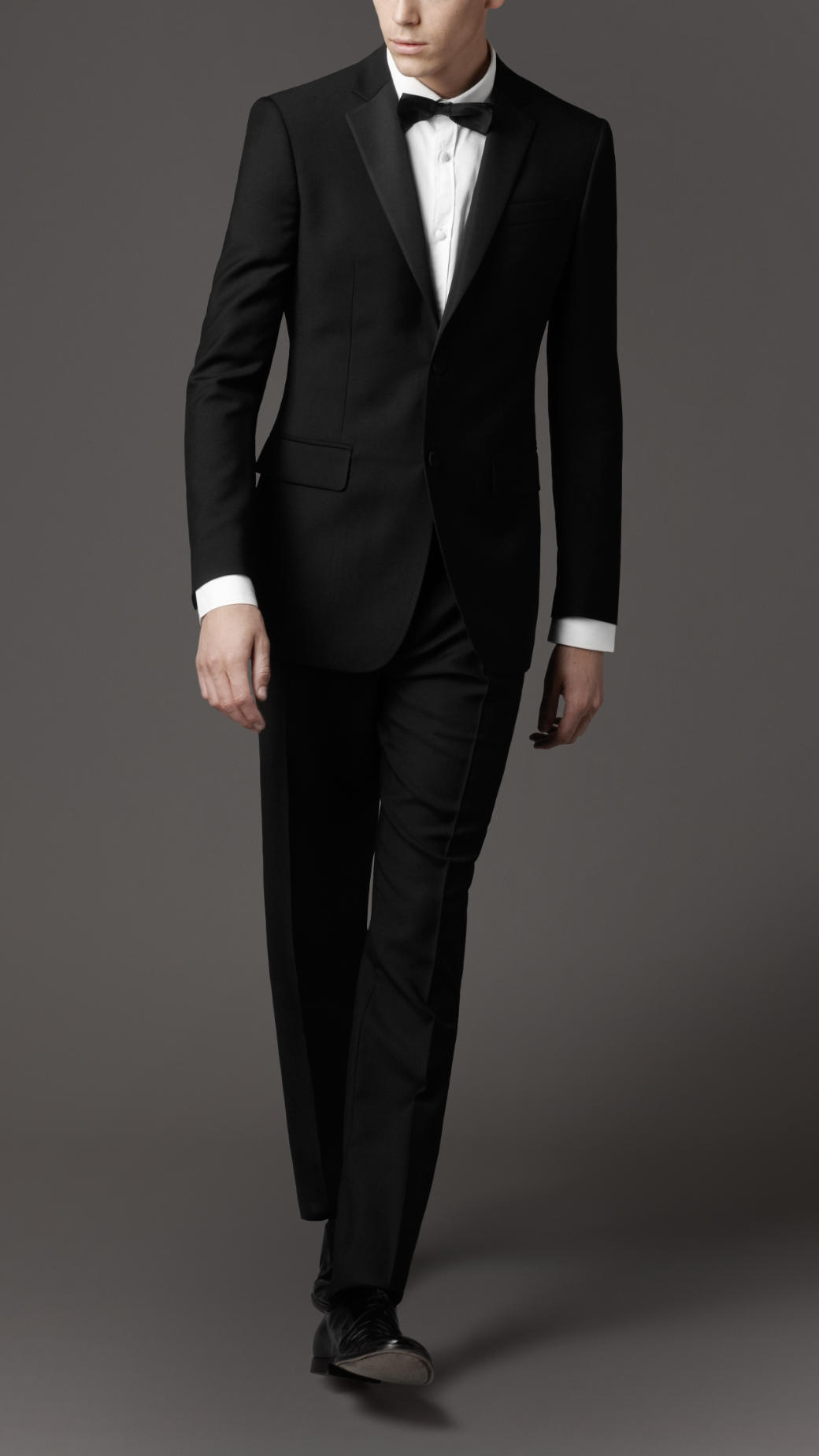 Burberry Modern Fit Wool Mohair Tuxedo in Black for Men | Lyst