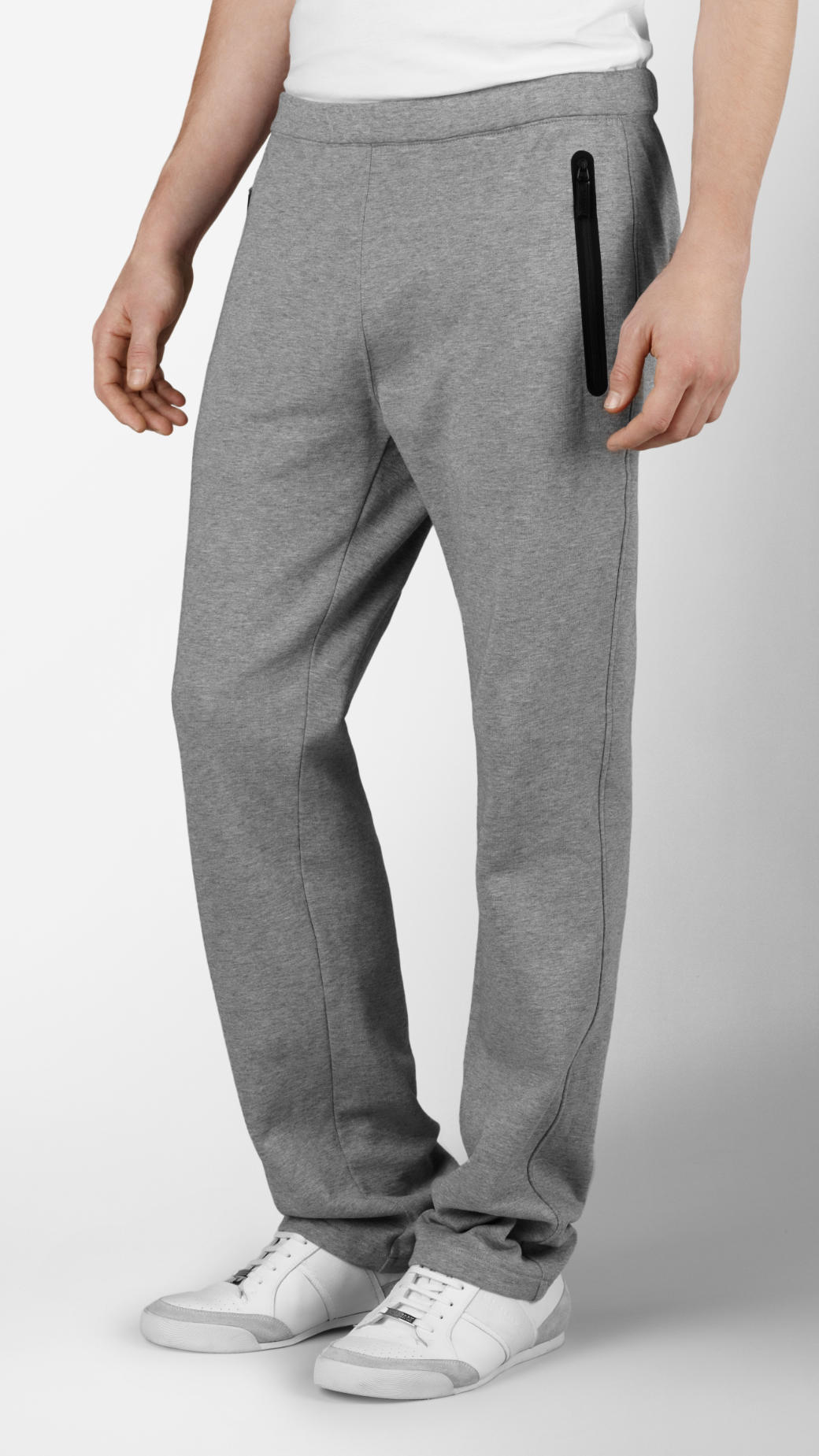 Lyst - Burberry Sport Cotton Running Trousers in Gray for Men