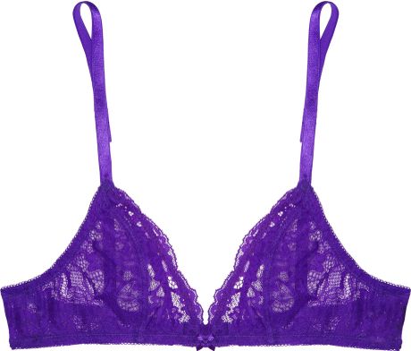 Deborah Marquit Garden Of Flowers French Lace Soft-cup Bra in Purple ...