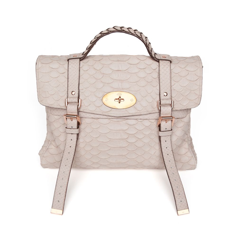 snakeskin mulberry bag