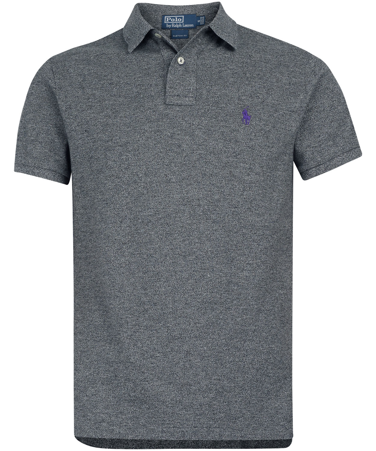 Lyst - Polo ralph lauren Marl Grey Polo Shirt in Gray for Men
