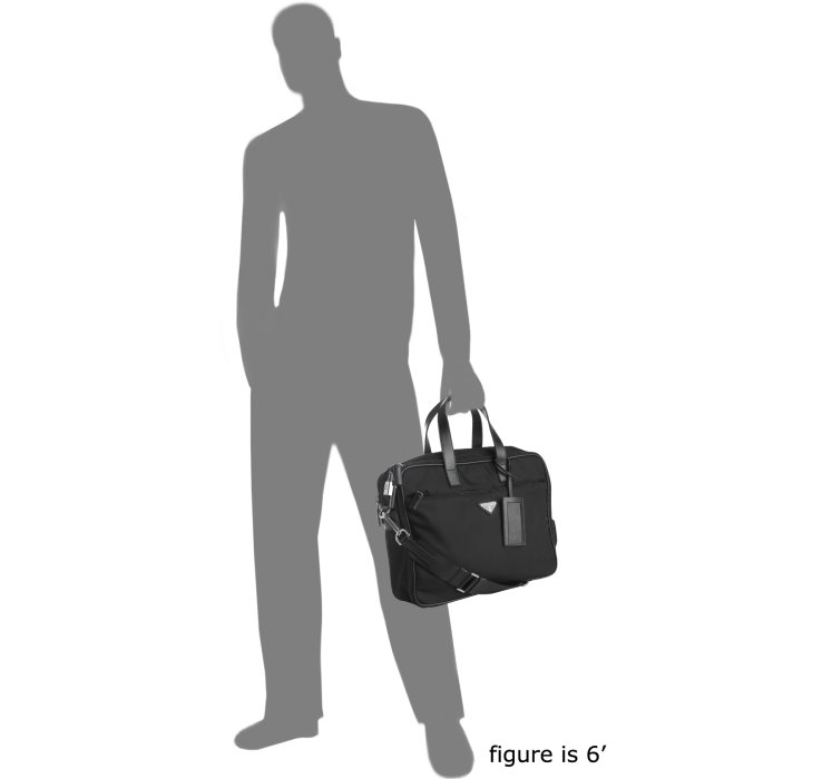 Prada Black Nylon Laptop Travel Bag in Black for Men | Lyst  
