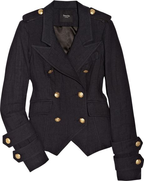 Smythe Spring Cadet Linen and Cotton-Blend Jacket in Blue | Lyst