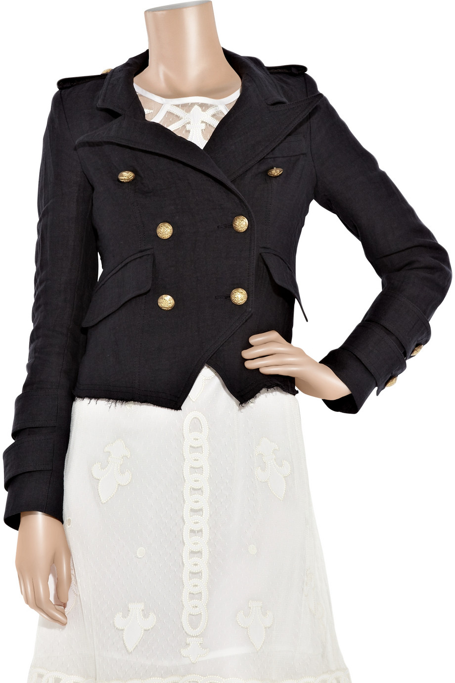 Lyst Smythe Spring Cadet Linen and CottonBlend Jacket in Blue