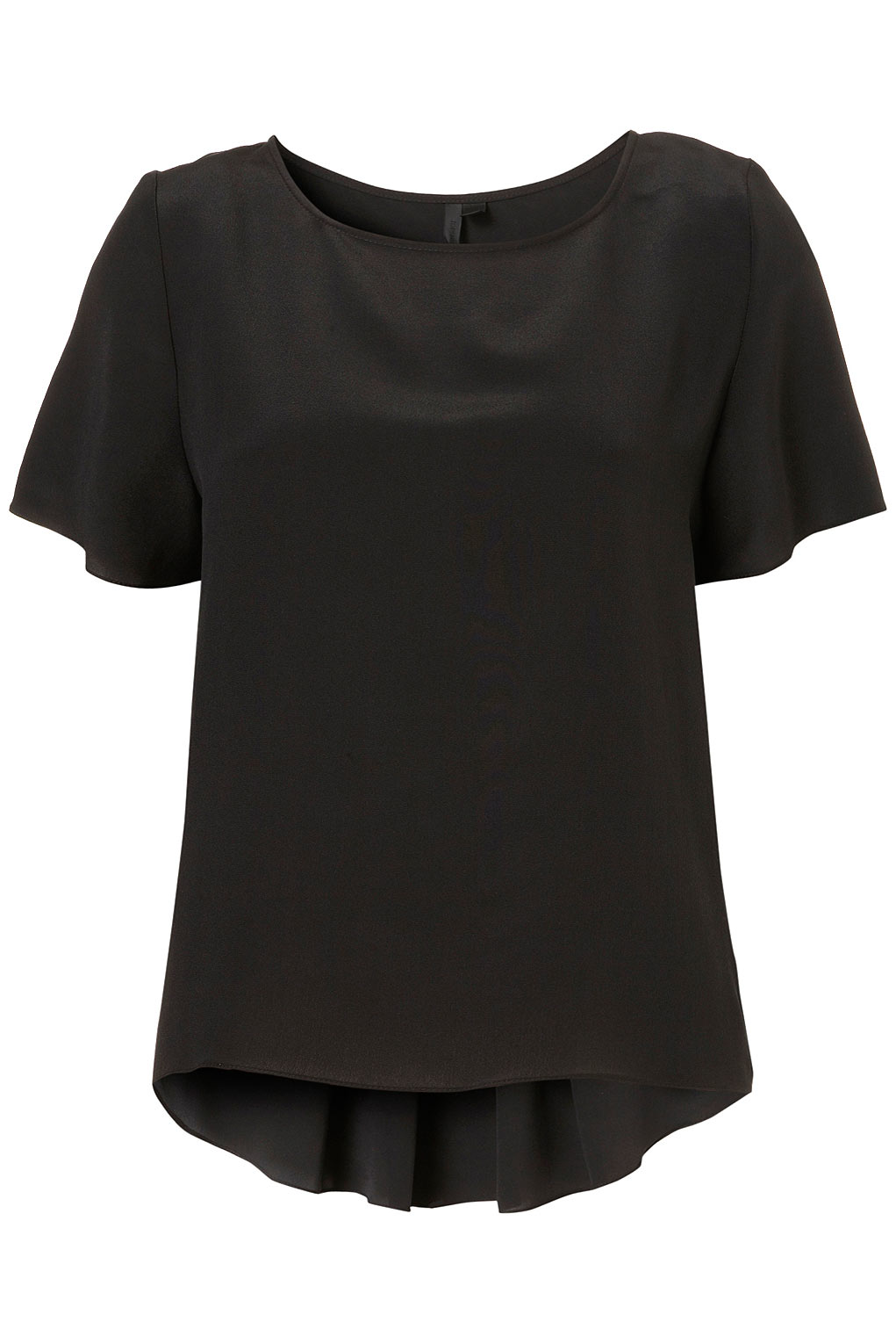Topshop Pleat Back Top By Boutique in Black | Lyst