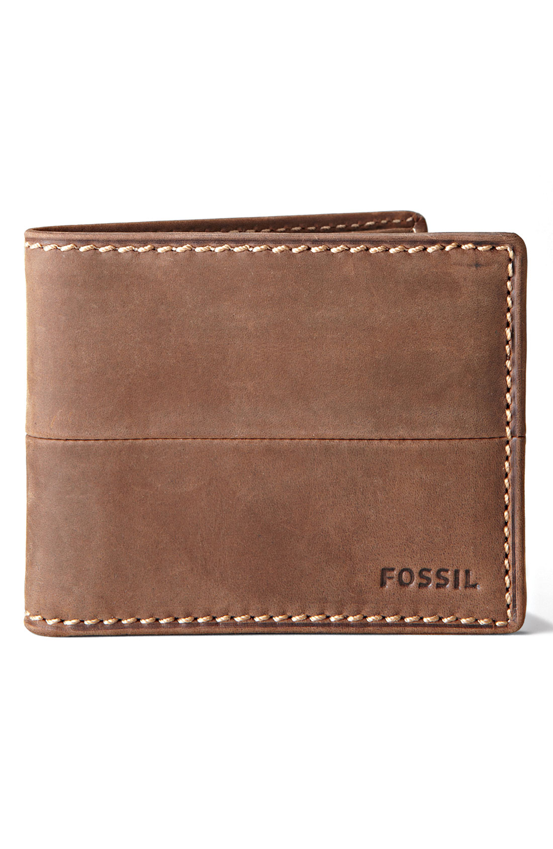 Fossil Marcus Traveler Bifold Wallet in Brown for Men | Lyst