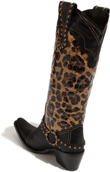J. Reneé 'Dakota' Boot in Black (leopard/ black) | Lyst