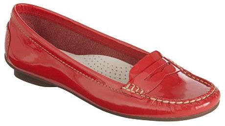 John Lewis Women Nice Patent Leather Loafer in Red | Lyst