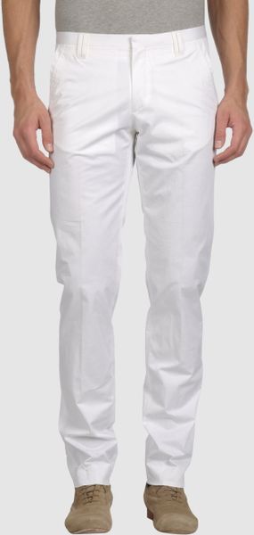 Gazzarrini Dress Pants in White for Men | Lyst