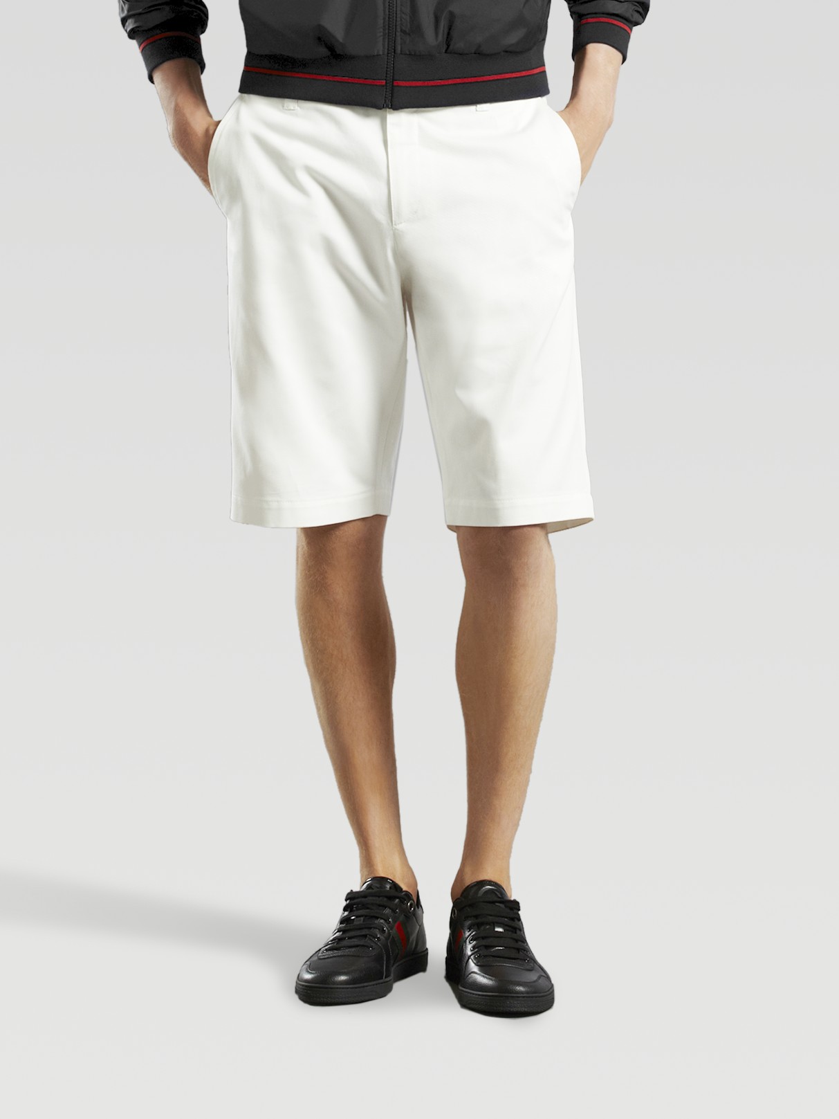 Gucci Long Bermuda Shorts in White for Men | Lyst