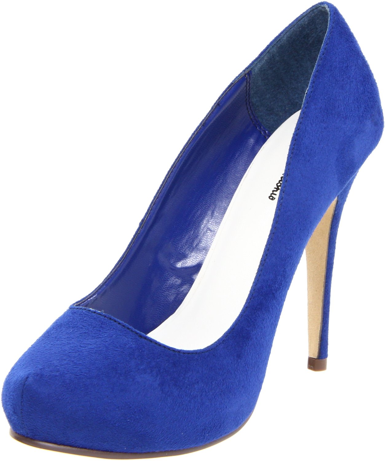 Michael Antonio Mid Heel Peeptoe Pumps in Black (cobalt blue) | Lyst