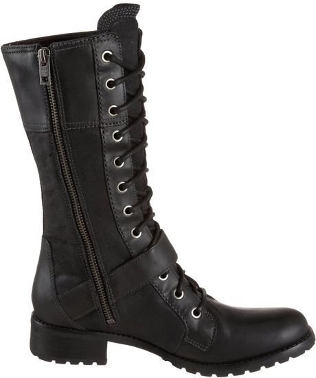 Timberland Womens Bethel Buckle Knee High Boot in Black | Lyst