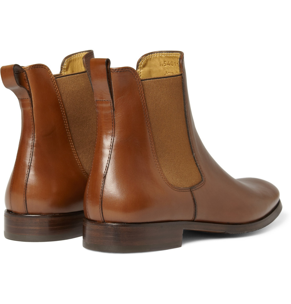 A.p.c. Leather Chelsea Boots in Brown for Men | Lyst