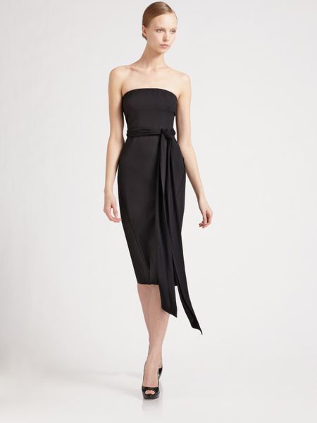 Donna Karan New York Sculpted Infinity Dress in Black | Lyst