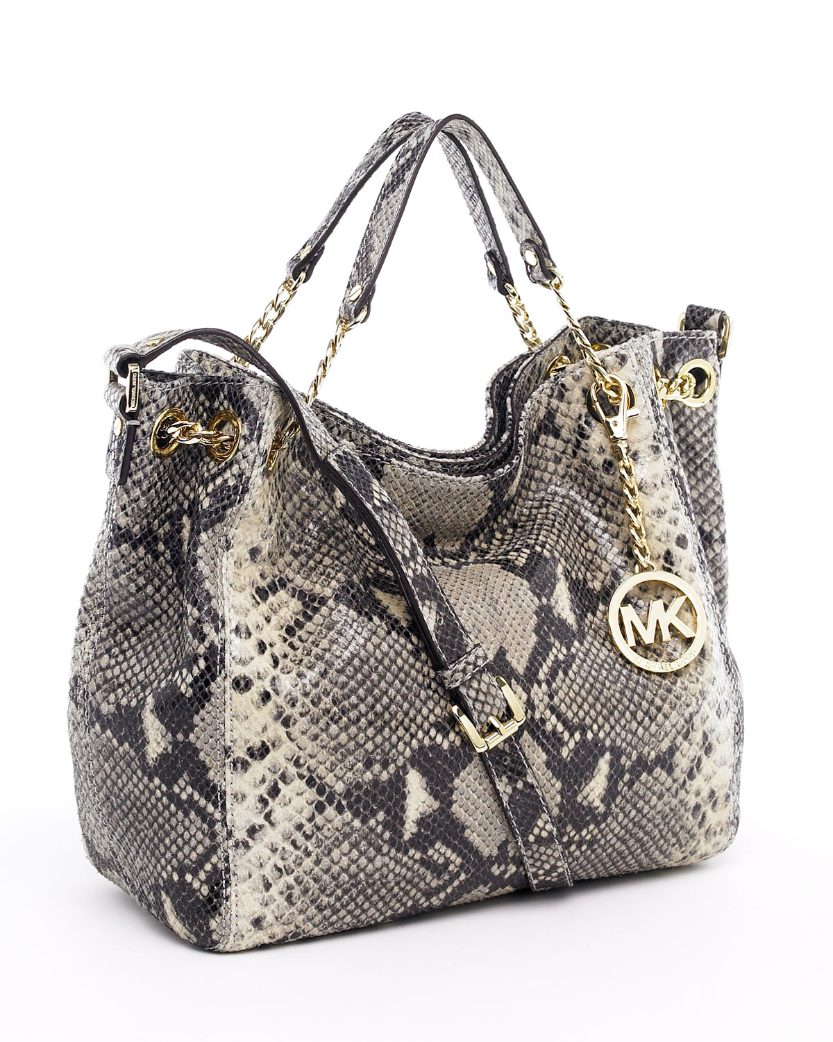 Lyst Michael Kors Jet Set Medium Tote Dark Sand Python Gallery