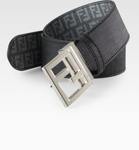 Fendi Logo Reversible Belt in Gray for Men (grey) | Lyst
