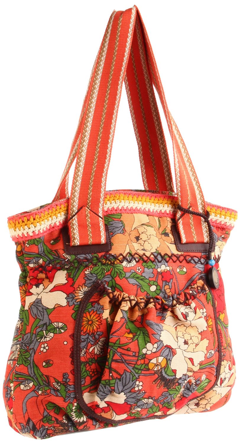 The Sak Artist Circle Tote in Multicolor (orange flower power) | Lyst